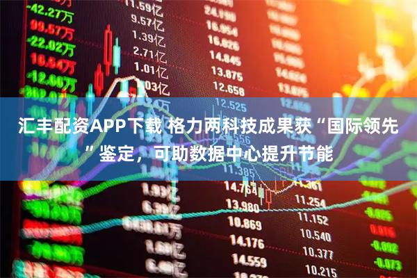 汇丰配资APP下载 格力两科技成果获“国际领先”鉴定，可助数据中心提升节能