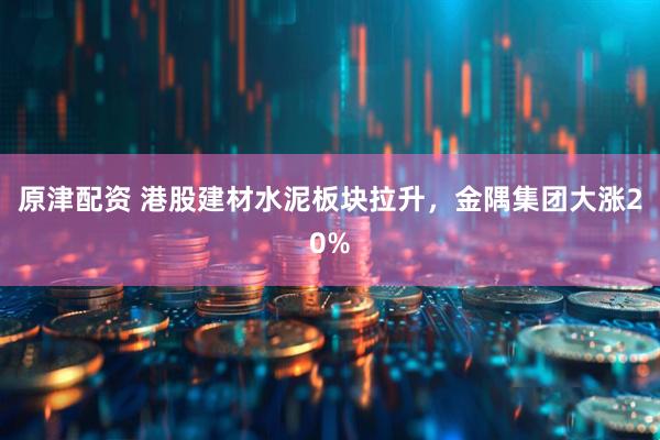 原津配资 港股建材水泥板块拉升，金隅集团大涨20%