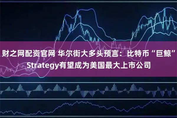 财之网配资官网 华尔街大多头预言：比特币“巨鲸”Strategy有望成为美国最大上市公司